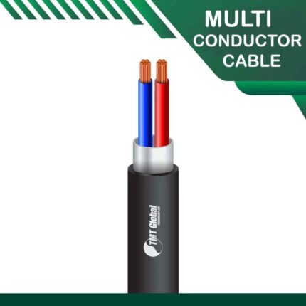 2 core PE shielded Multi conductor outdoor cable 16 to 24 awg 305m
