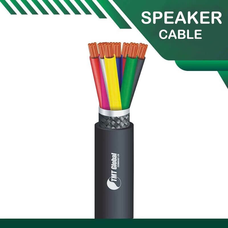 8 core PE braid shielded Speaker outdoor cable 16 to 24 awg 305m