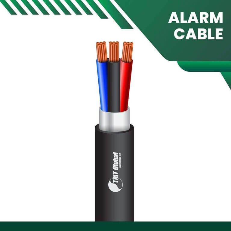 3 core Alarm cable shielded outdoor 16 to 24 awg 305m