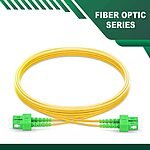 sc to sc apc duplex fiber patch cord lszh single mode 1-100 meter