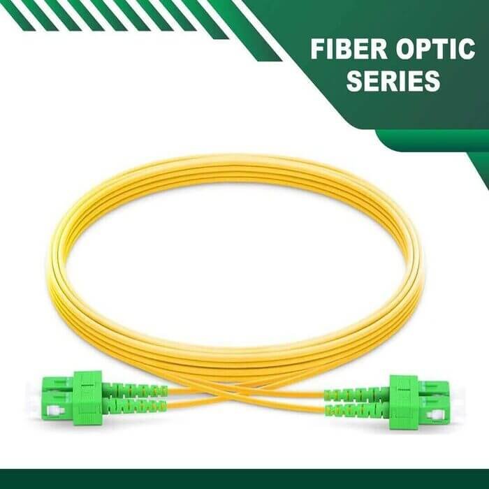 sc to sc apc duplex fiber patch cord lszh single mode 1-100 meter