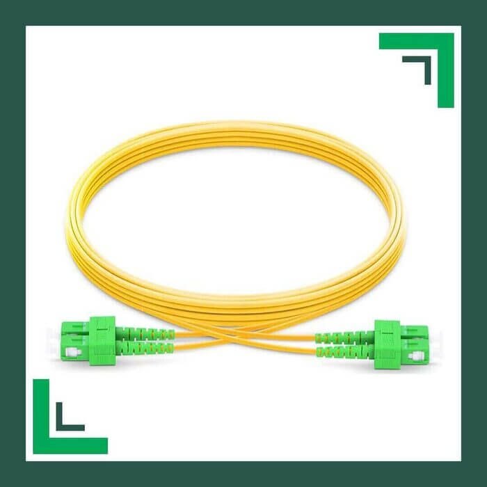 sc to sc apc duplex fiber patch cord lszh single mode 1-100 meter