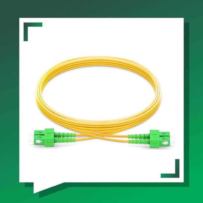 sc to sc apc duplex fiber patch cord lszh single mode 1-100 meter