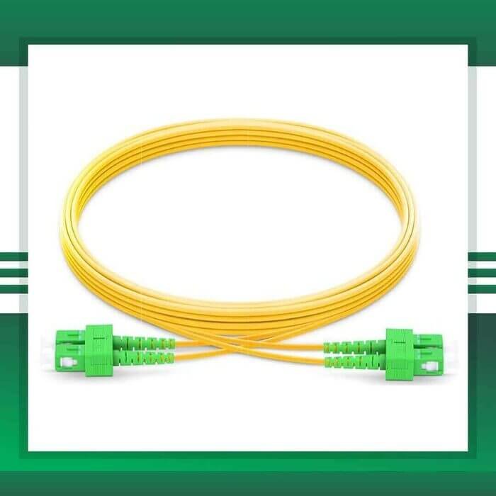 sc to sc apc duplex fiber patch cord lszh single mode 1-100 meter