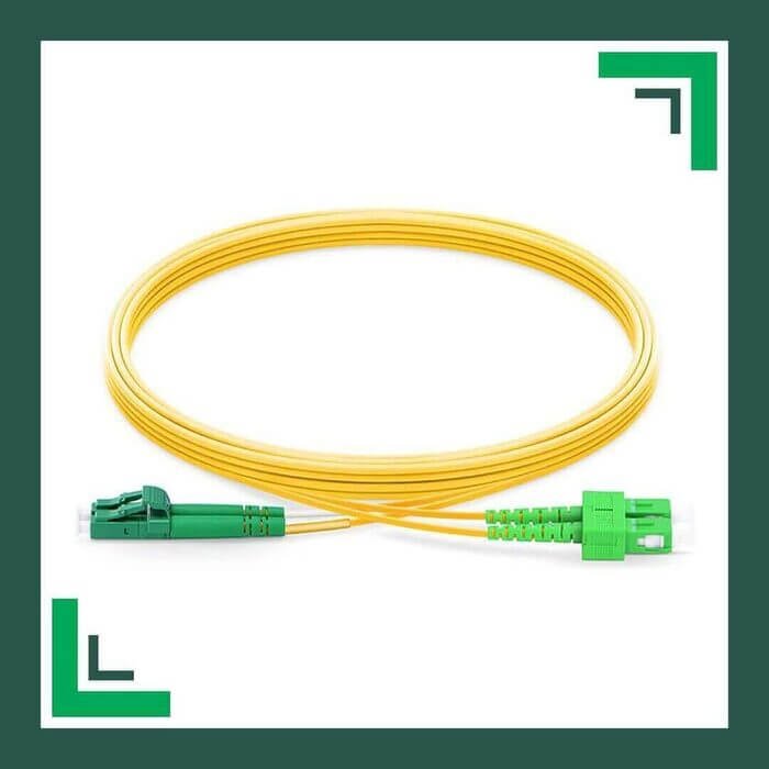 sc to lc apc duplex fiber patch cord lszh single mode 1-100 meter