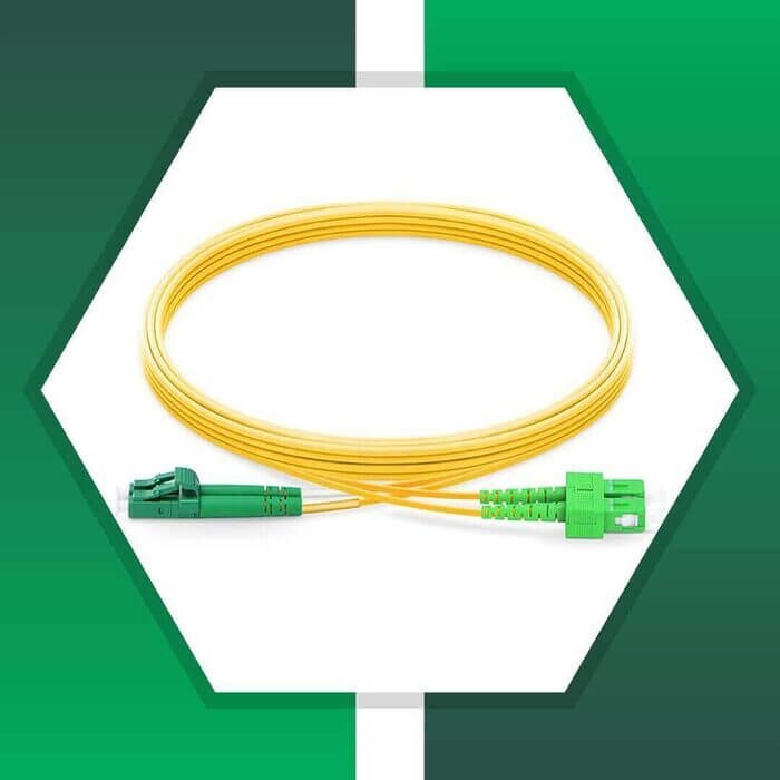 sc to lc apc duplex fiber patch cord lszh single mode 1-100 meter