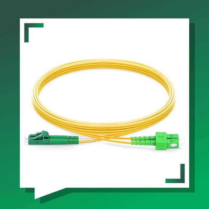 sc to lc apc duplex fiber patch cord lszh single mode 1-100 meter