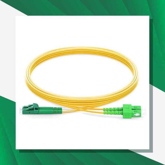 sc to lc apc duplex fiber patch cord lszh single mode 1-100 meter