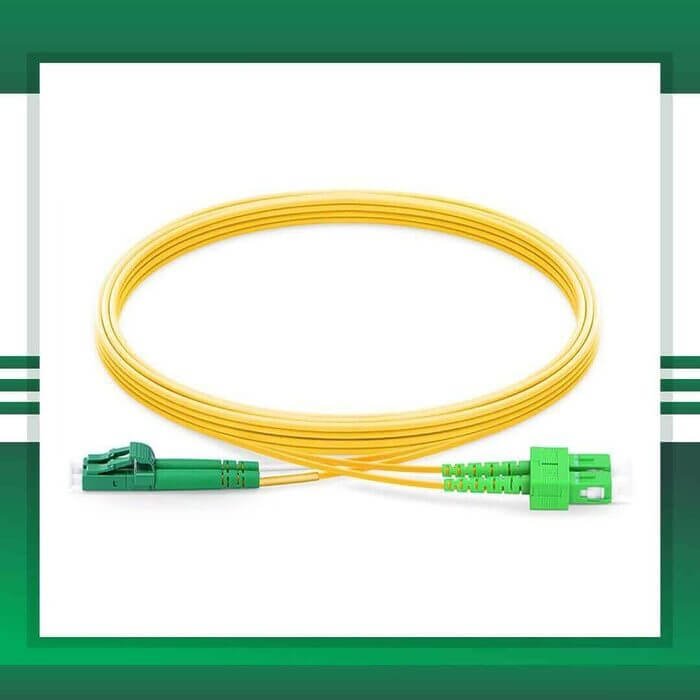 sc to lc apc duplex fiber patch cord lszh single mode 1-100 meter