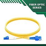 sc to lc upc duplex fiber patch cord lszh single mode 1-100 meter