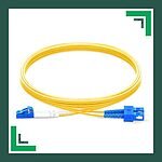 sc to lc upc duplex fiber patch cord lszh single mode 1-100 meter