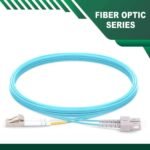 sc to lc upc duplex om3 fiber patch cord lszh multimode 1-100 meter