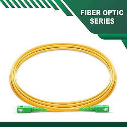 sc to sc apc simplex fiber patch cord lszh single mode 1-100 meter