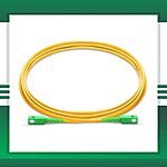 sc to sc apc simplex fiber patch cord lszh single mode 1-100 meter