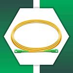 sc to sc apc simplex fiber patch cord lszh single mode 1-100 meter
