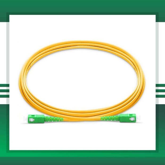 sc to sc apc simplex fiber patch cord lszh single mode 1-100 meter