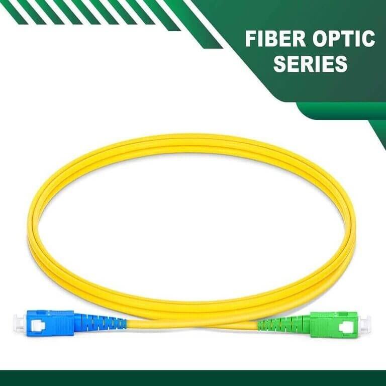 Home 1 sc apc to sc upc simplex fiber patch cord lszh single mode 1-100 meter