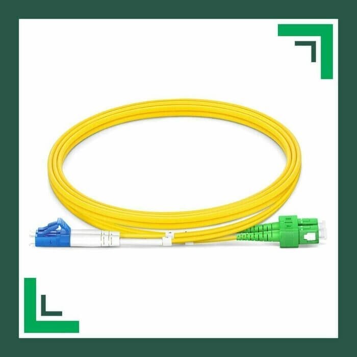 sc apc to lc upc duplex fiber patch cord lszh single mode 1-100 meter