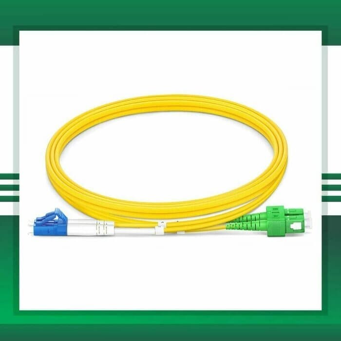 sc apc to lc upc duplex fiber patch cord lszh single mode 1-100 meter