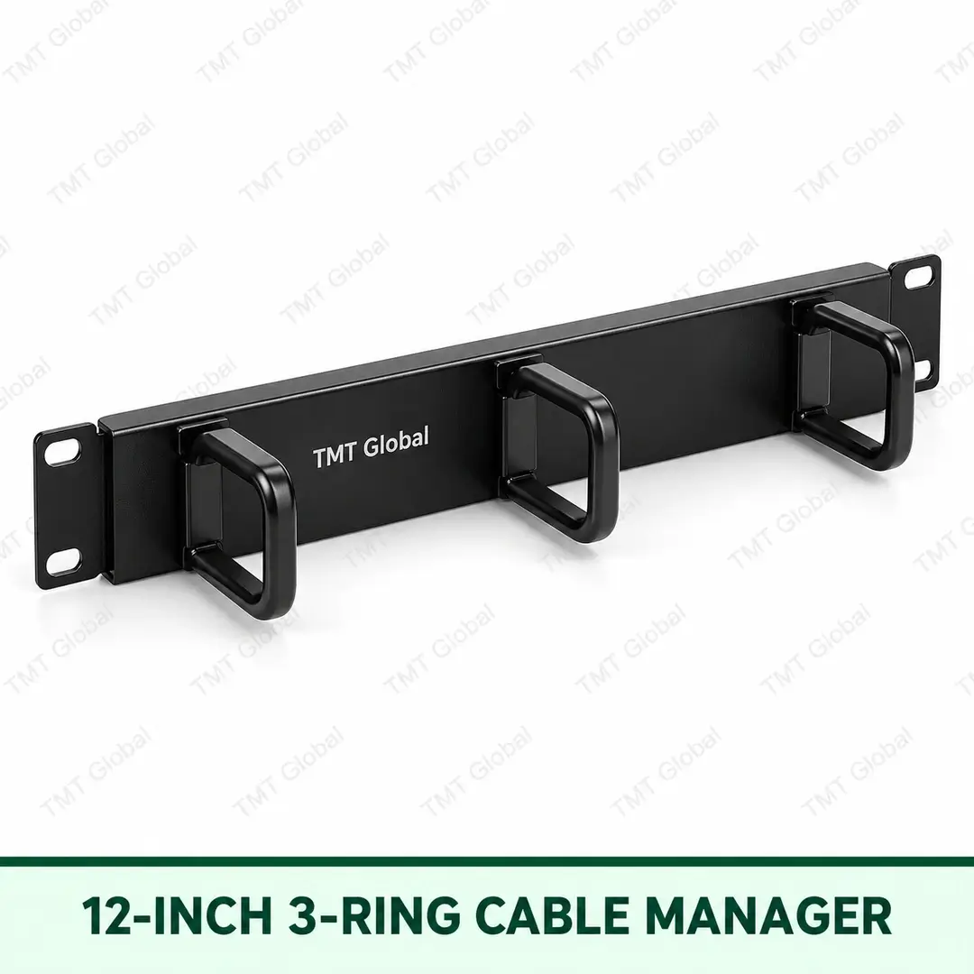 12 Inch 3 Ring Cable Manager by TMT Global 12 Inch 3 Ring Cable Manager by TMT Global