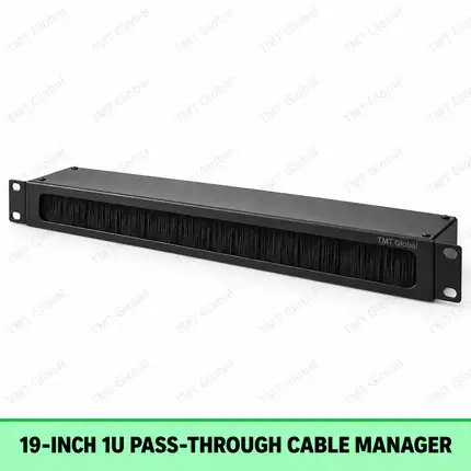 TMT 19-inch 1U Horizontal Pass-Through Cable Manager Series by TMT Global