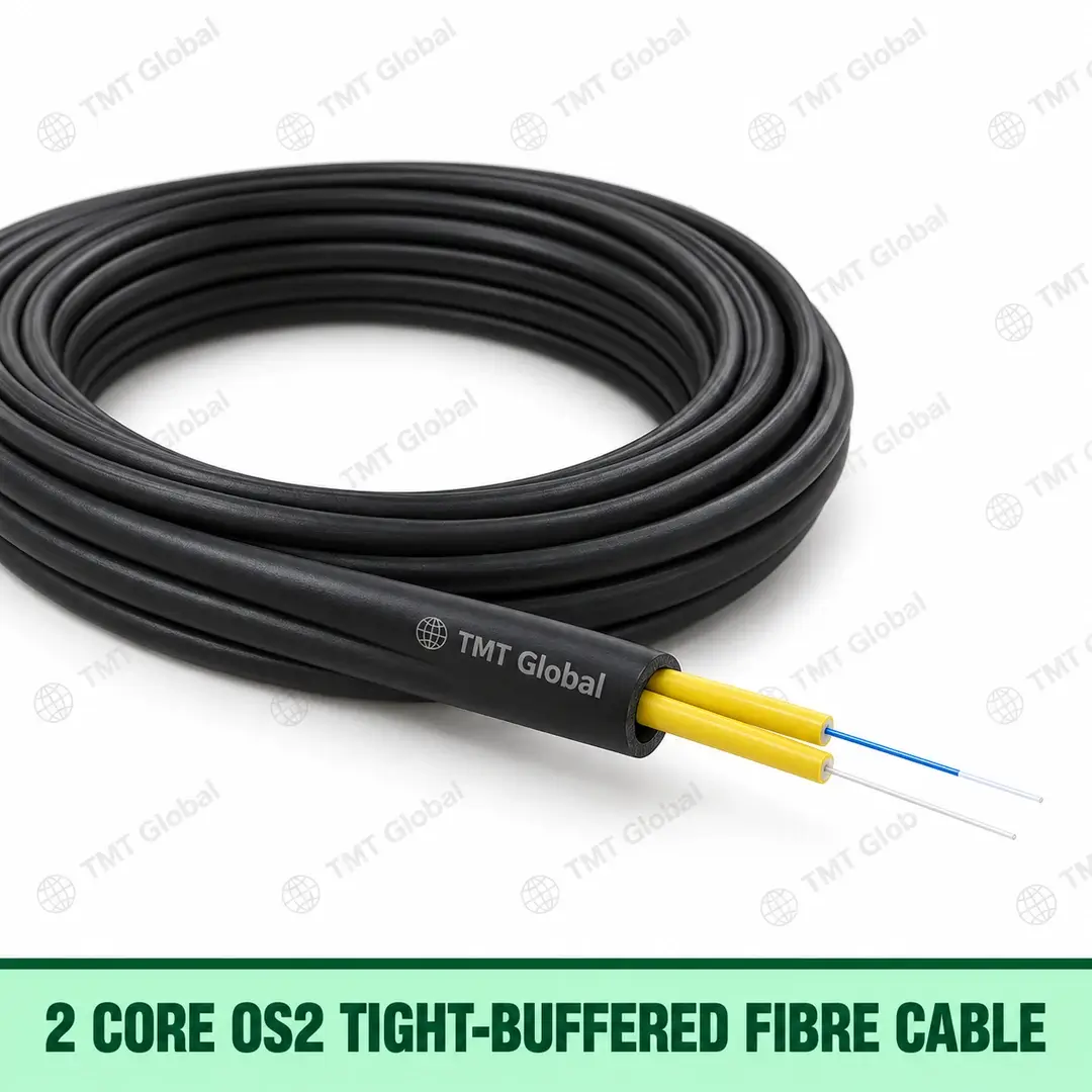 2 Core OS2 / G.652.D Tight-buffered distribution cable by TMT Global 2 Core OS2 / G.652.D Tight-buffered distribution cable by TMT Global