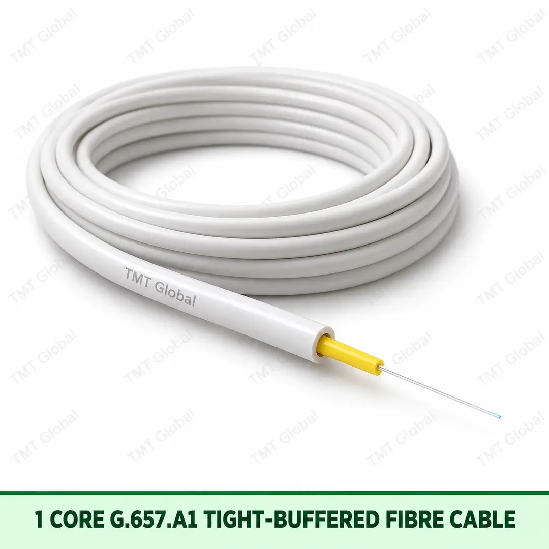 1 Core G657 A1 Tight Buffered Distribution Cable by TMT Global 1 Core G657 A1 Tight Buffered Distribution Cable by TMT Global