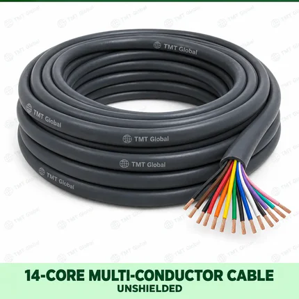TMT Global 14 core unshielded multi-conductor cable, with 14 individually insulated copper conductors.