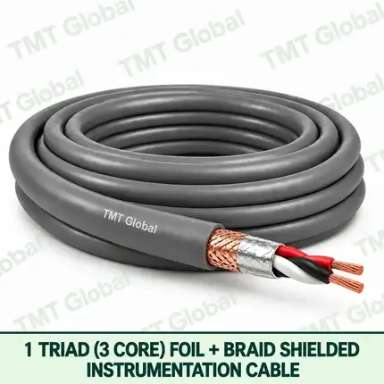 TMT Global 1 triad 3 core foil + braid shielded instrumentation cable, with triad groups visible